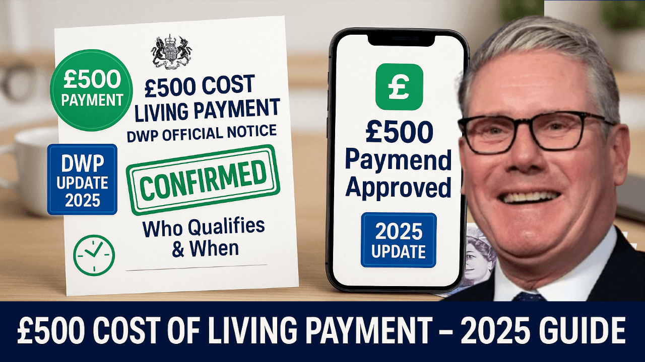 £500 Cost of Living Boost Coming in 2025 – DWP Announces Eligibility & Exact Payment Dates