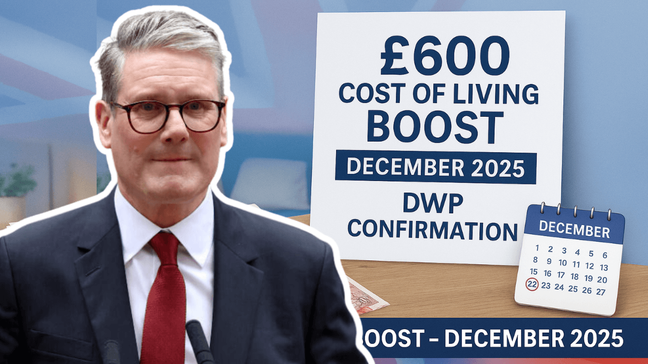 UK £600 Cost of Living Boost in December 2025 – DWP Confirms Payment Dates & Eligibility